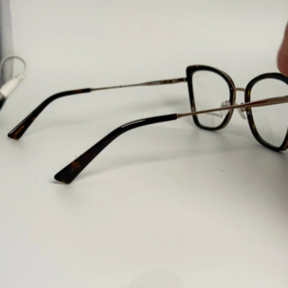 BCBGMAXAZRIA Delphine Black Tortoise Eye Glasses‎ Frames Italy 53-16-135 CV